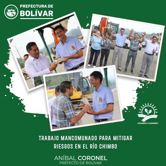 TRABAJO MANCOMUNADO PARA MITIGAR RIESGOS EN EL RÍO CHIMBO