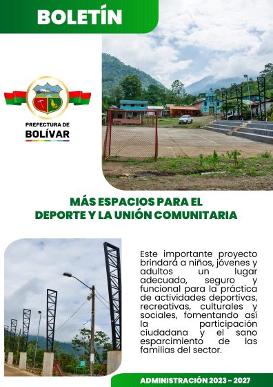 MÁS ESPACIOS PARA EL DEPORTE Y LA UNIÓN COMUNITARIA